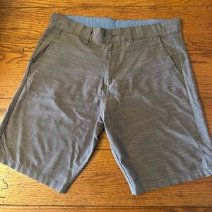 burnside Men's Flat Front Performance Shorts - Gray